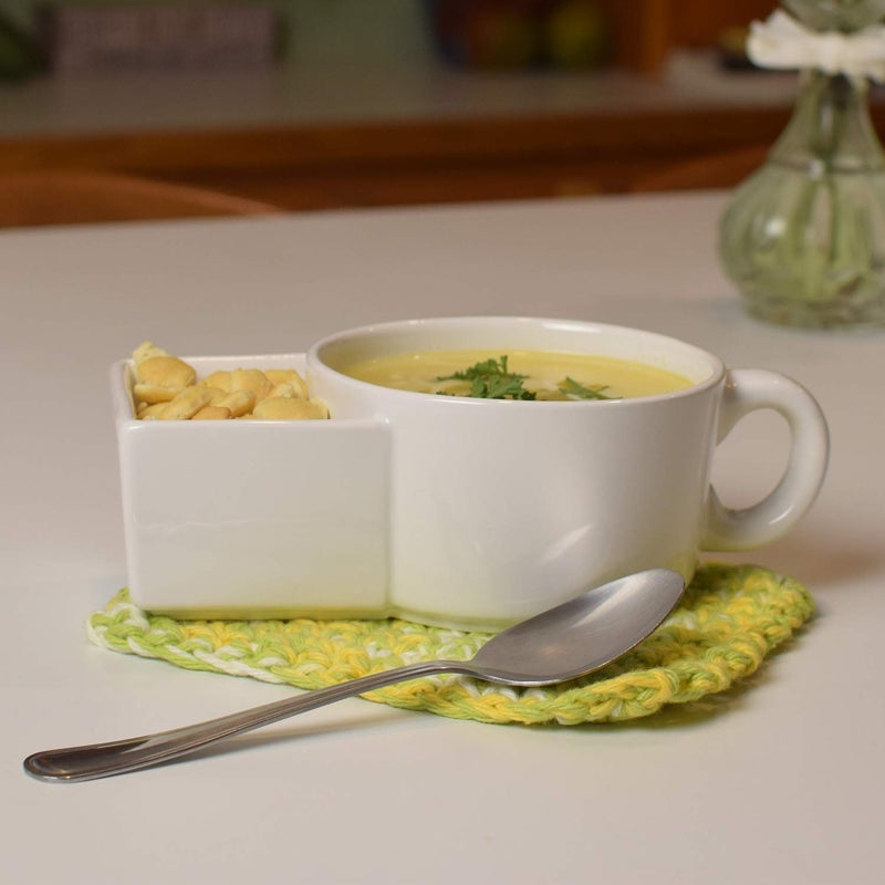 TIYOORTA Soup and Cracker Mug or Cereal Bowl by Kitchen Gadgets, 12 fluid ounces - Image 5